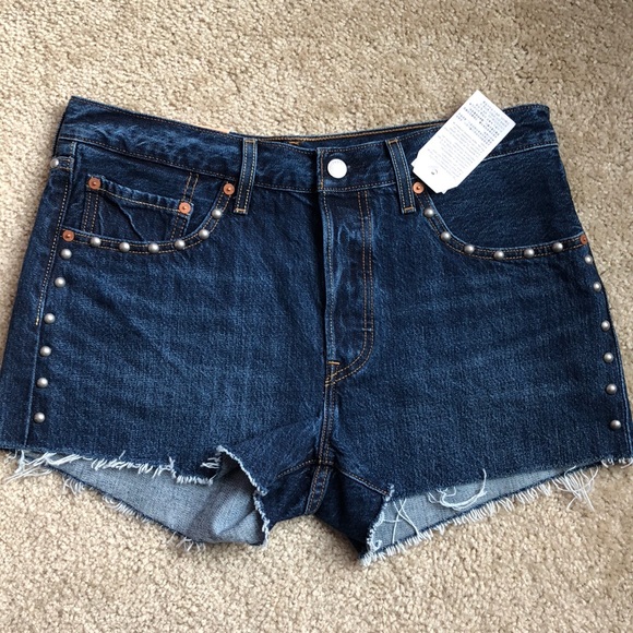 Levi's Pants - New! Women’s Levi’s 501 studded shorts 28 and 30